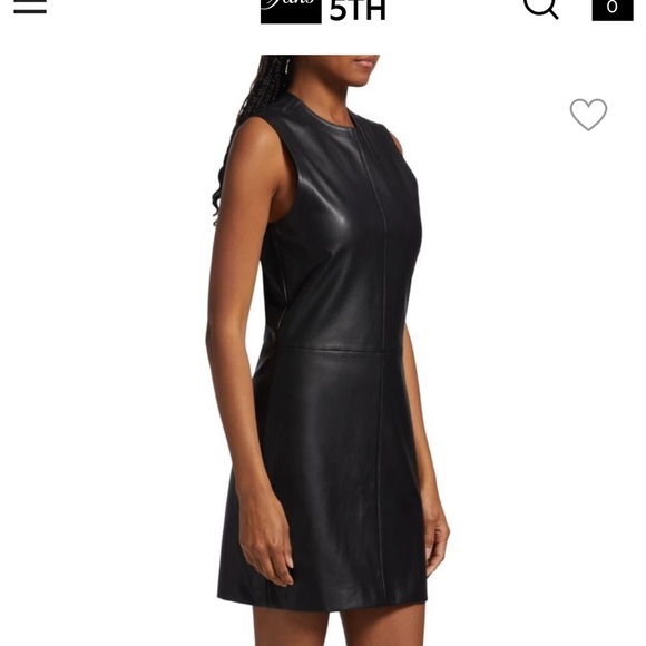 Rag & Bone Desta Faux Leather Shift Minidress, Nwot, - Picture 4 of 4